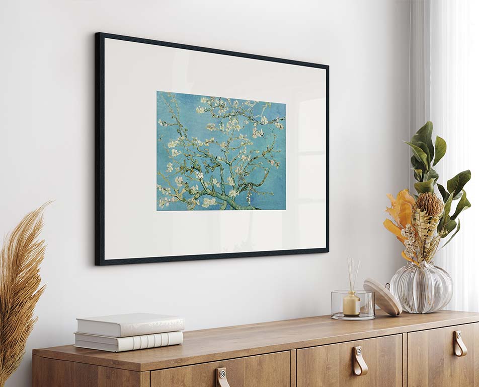 Gerahmter Kunstdruck fürs Wohnzimmer