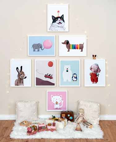 Bilderwand fürs Kinderzimmer