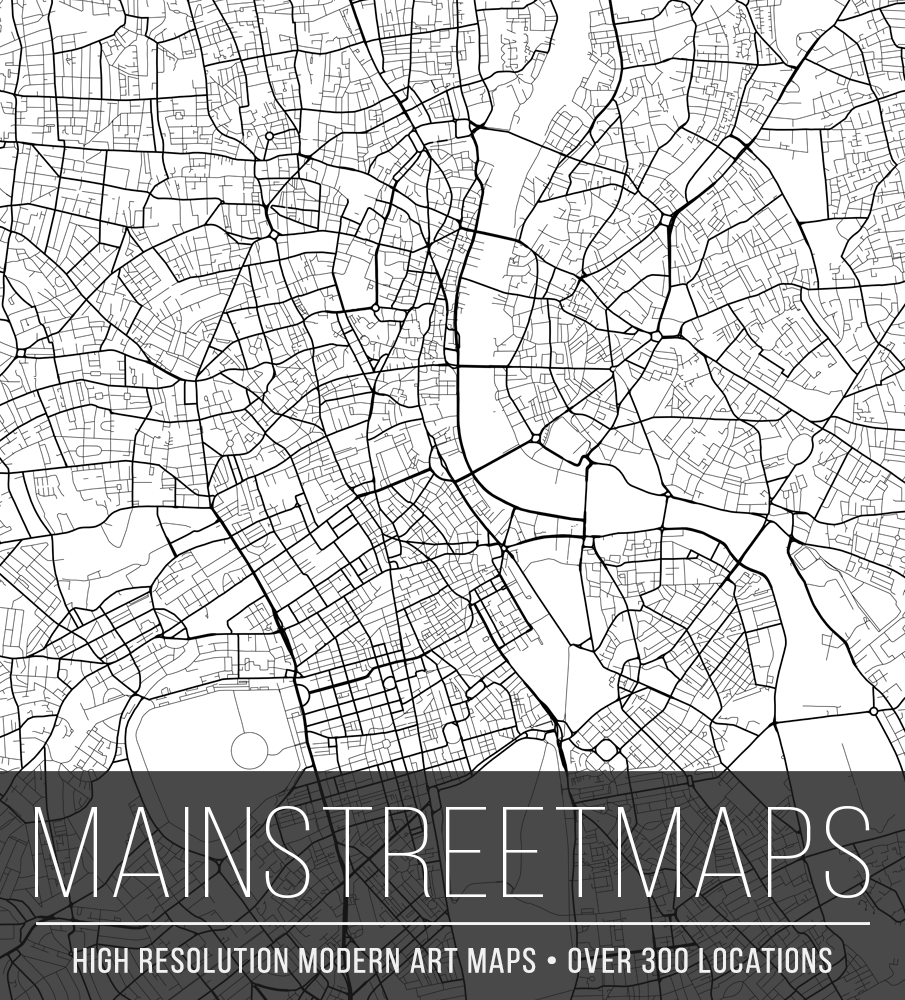 Main Street Maps prints